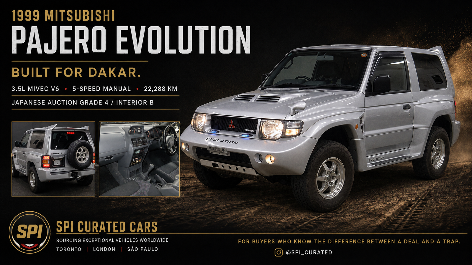 THE SUV BUILT FOR DAKAR.